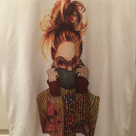 💕SOLD❗️White Tshirt soft - Picture 2 of 3